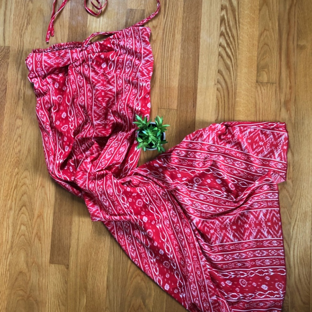 Tribal Patterned Maxi Dress